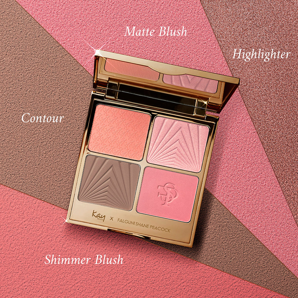 Falguni shane peacock face pallette-Etheral pearl