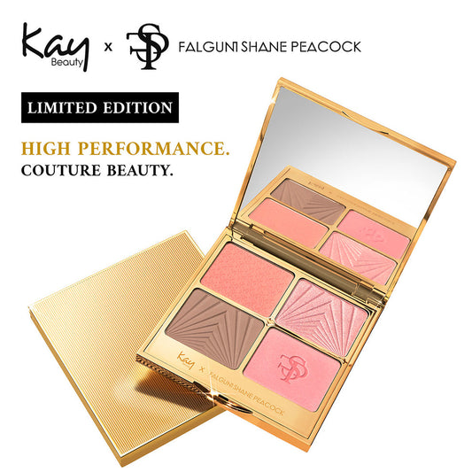 Falguni shane peacock face pallette-Etheral pearl